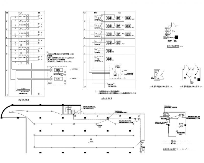 6层3星级酒店电气CAD施工图纸（10kV配电系统和总平面图纸）(建筑面积) - 5
