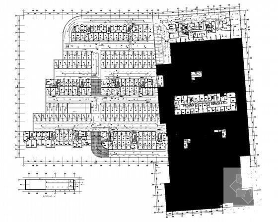 住宅楼地下车库电气设计CAD施工图纸 - 1