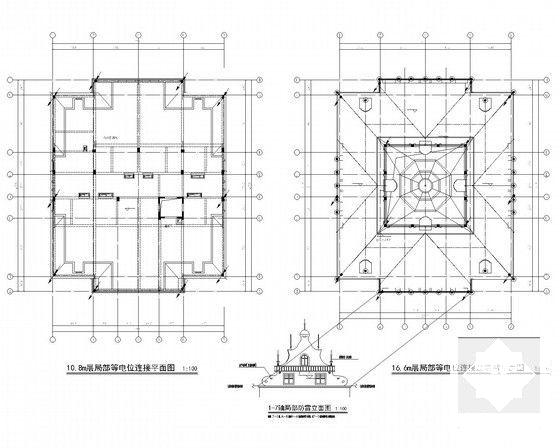 12万平地上两层知名酒店电气设计CAD施工图纸（第三类防雷）(火灾自动报警系统) - 4