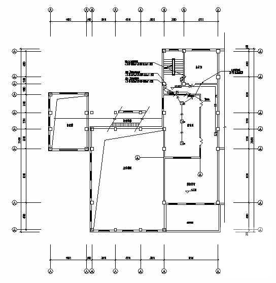 单层锅炉房电气设计CAD图纸（第三类防雷）(火灾自动报警) - 2