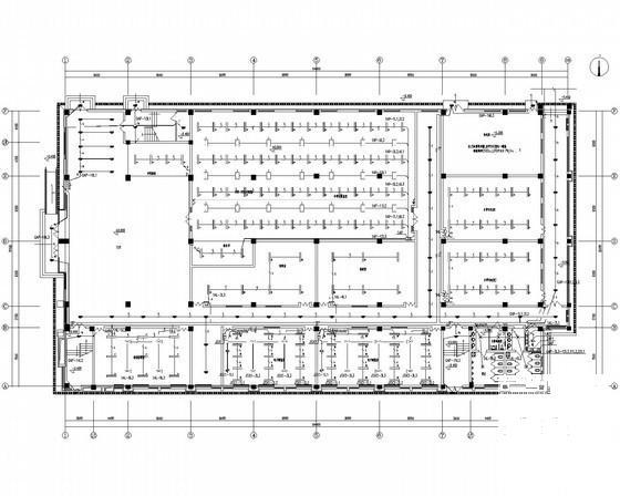 知名校区图书馆电气CAD施工图纸（甲级院最新设计）(建筑面积) - 1