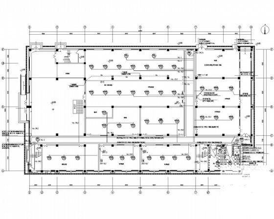 知名校区图书馆电气CAD施工图纸（甲级院最新设计）(建筑面积) - 3