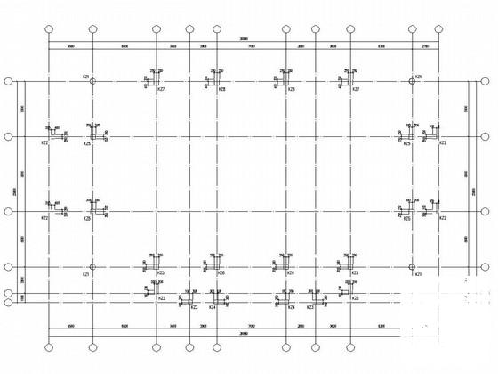 空间网架结构风雨操场结构施工图纸（6度抗震） - 2