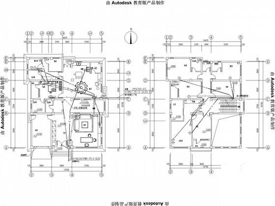小区住宅楼项目电气CAD施工图纸 - 2