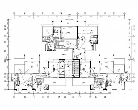 一类高层底商住宅楼建筑电气CAD施工图纸 - 2