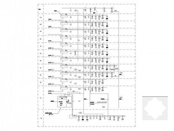 11层大型办公楼电气CAD施工图纸（办公、餐厅宿舍及车库）(消防报警及联动) - 5
