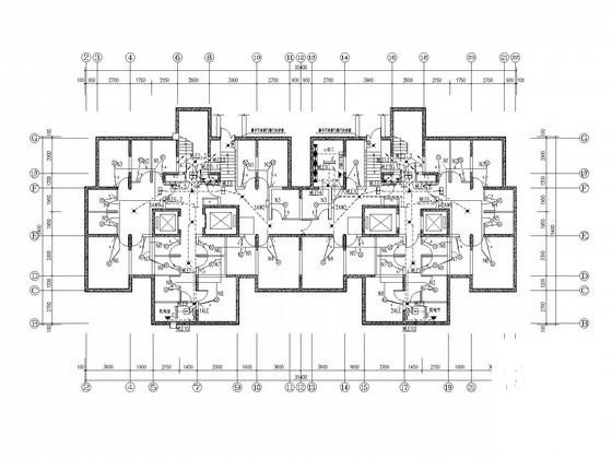 18层住宅楼电气设计CAD施工图纸(火灾自动报警) - 1