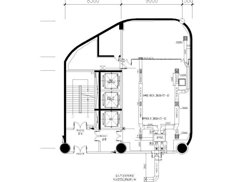 超高层监控中心数据中心机房弱电间装修CAD施工图纸 - 5