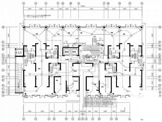 33层商业广场高层商住楼电气CAD施工图纸（3栋高层，）(火灾自动报警) - 3