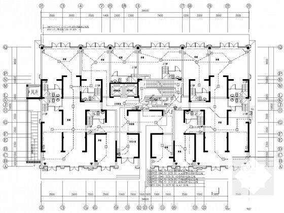 33层商业广场高层商住楼电气CAD施工图纸（3栋高层，）(火灾自动报警) - 4