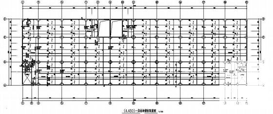 汽车4S店钢框架钢结构CAD施工图纸 - 1