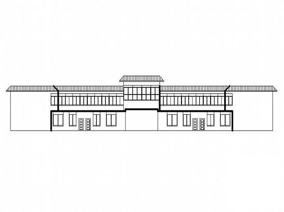 900平3层办公楼建筑施工CAD图纸（自来水公司附属工程）(框架结构) - 1