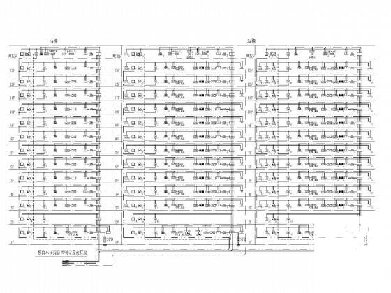 一类高层商住楼强弱电电气CAD施工图纸(计算机网络系统) - 3