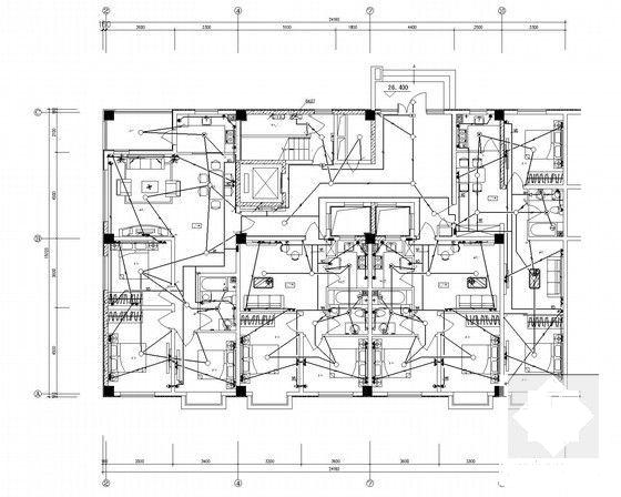 东北18层知名综合商厦电气CAD施工图纸 - 4