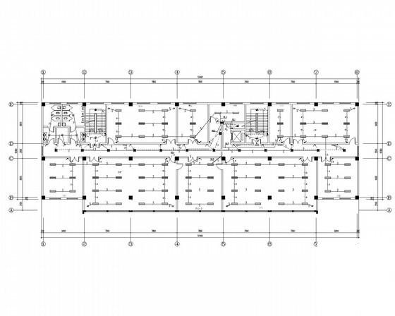 6层办公楼电气设计CAD施工图纸(火灾自动报警) - 1