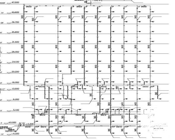 11层医院病房楼给排水CAD施工图纸 - 5