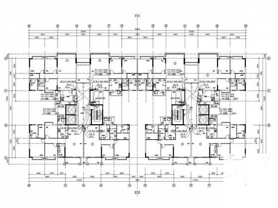 17层大型商住楼电气CAD施工图纸（地下室） - 1