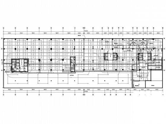 17层大型商住楼电气CAD施工图纸（地下室） - 3