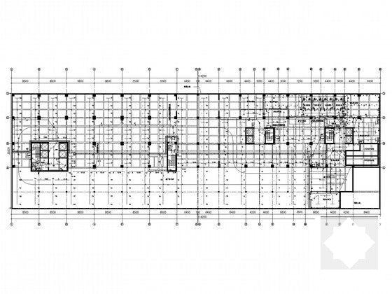 17层大型商住楼电气CAD施工图纸（地下室） - 4