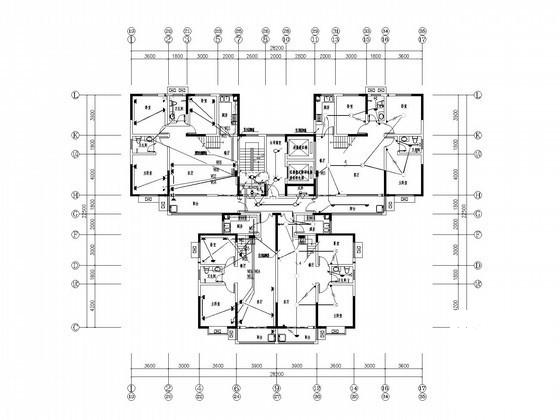 一类高层商住楼电气CAD施工图纸 - 2