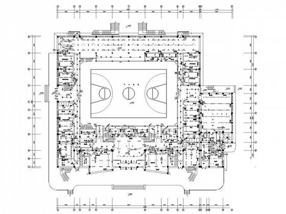 大型体育馆电气设计CAD施工图纸 - 1