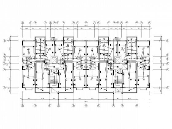 12层住宅楼强弱电系统电气设计CAD施工图纸（地下室） - 1