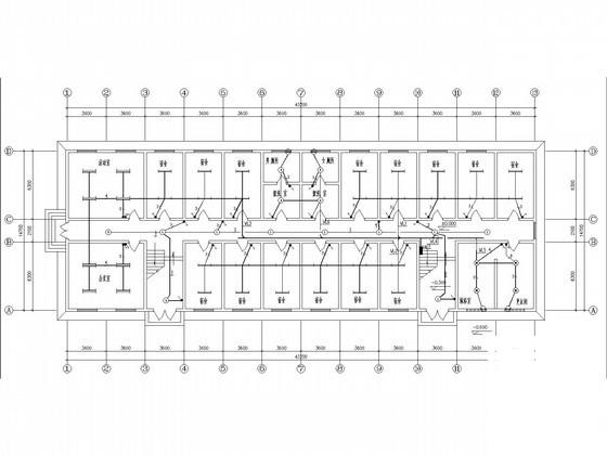 大型两层厂房及宿舍电气设计CAD施工图纸 - 2