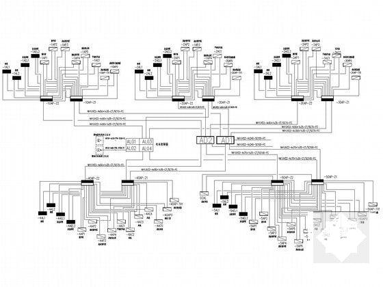 大型小区地下室工程电气设计CAD施工图纸(火灾自动报警) - 4