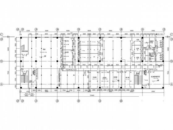 2层飞机机轮工业生产厂房给排水CAD施工图纸（中英文对照）(自动喷水灭火系统) - 3