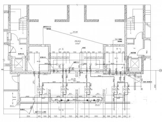 2层防空地下室给排水CAD施工图纸 - 2