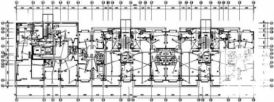 多层住宅群4栋住宅楼电气CAD施工图纸 - 1