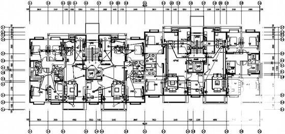 多层住宅群4栋住宅楼电气CAD施工图纸 - 2