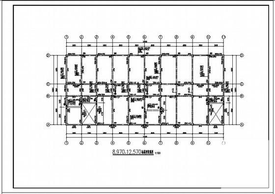 4层框架钻机检修间及办公楼建筑结构设计方案CAD图纸 - 4
