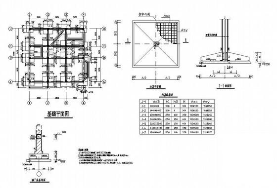 3层框架别墅建筑结构设计图纸（独立基础）(梁平法施工图) - 1