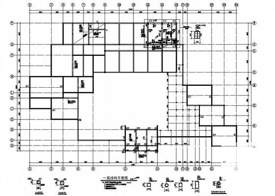 两层混合结构仿古建筑结构设计方案CAD图纸 - 2