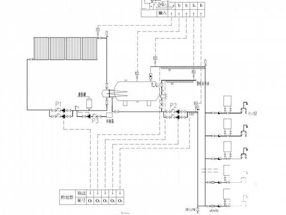 高层住宅楼太阳能热水工程给排水CAD施工图纸（15层） - 3
