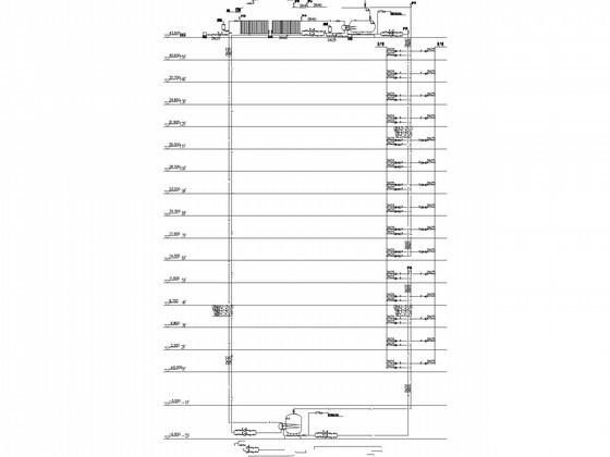 高层住宅楼太阳能热水工程给排水CAD施工图纸（15层） - 4