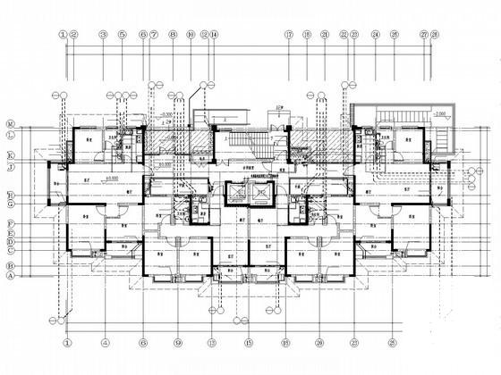 一类超高层住宅楼给排水CAD施工图纸（30层） - 1