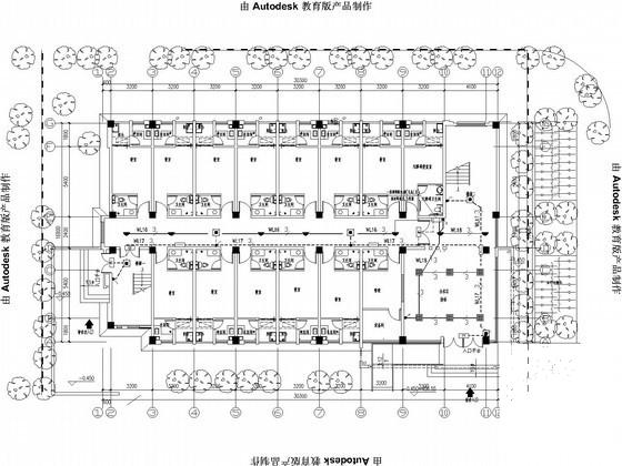 高校多层宿舍楼电气设计CAD施工图纸 - 1