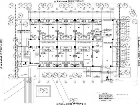 高校多层宿舍楼电气设计CAD施工图纸 - 4