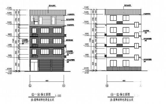 4层混合结构私人4层住宅楼建筑结构设计CAD图纸 - 4