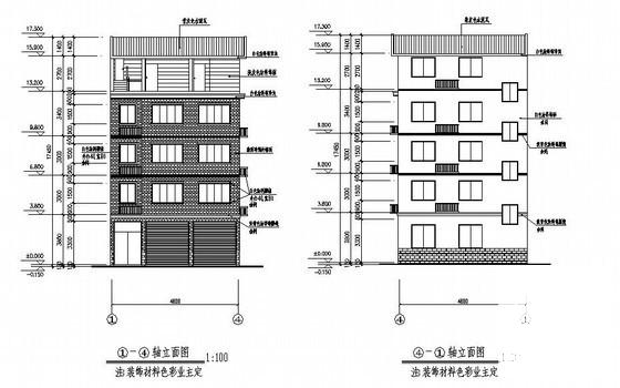 4层混合结构私人4层住宅楼建筑结构设计CAD图纸 - 4