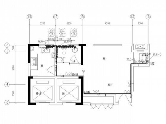 15层商业住宅楼给排水CAD施工图纸 - 3