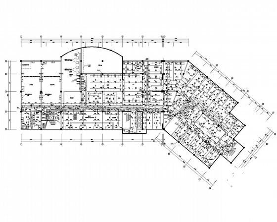 8层四星级酒店给排水CAD施工图纸（附楼）(集中热水系统) - 3