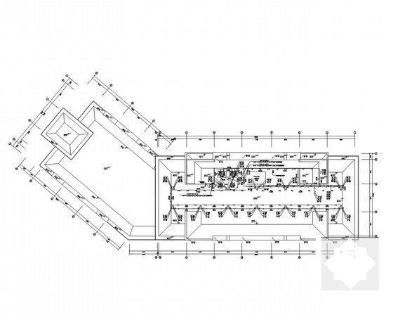 8层四星级酒店给排水CAD施工图纸（附楼）(集中热水系统) - 5