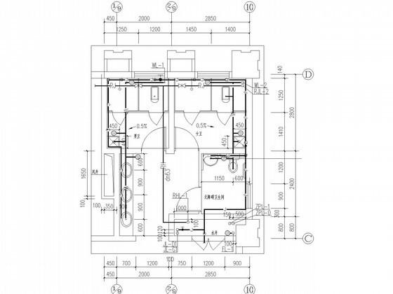 9层办公楼给排水CAD施工图纸（冷凝水系统、甲级设计院） - 3