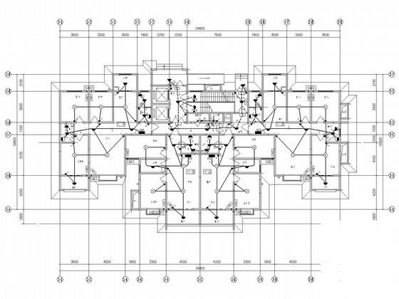 31层住宅楼小区电气设计CAD施工图纸(火灾自动报警) - 1