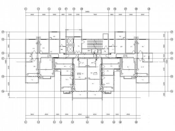 31层住宅楼小区电气设计CAD施工图纸(火灾自动报警) - 5