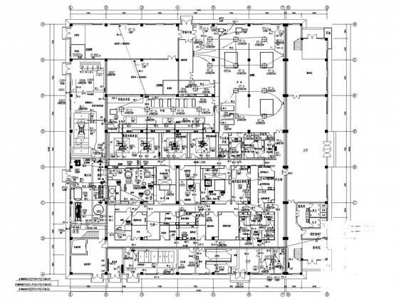 大型医药综合车间电气CAD施工图纸(自控设计) - 1