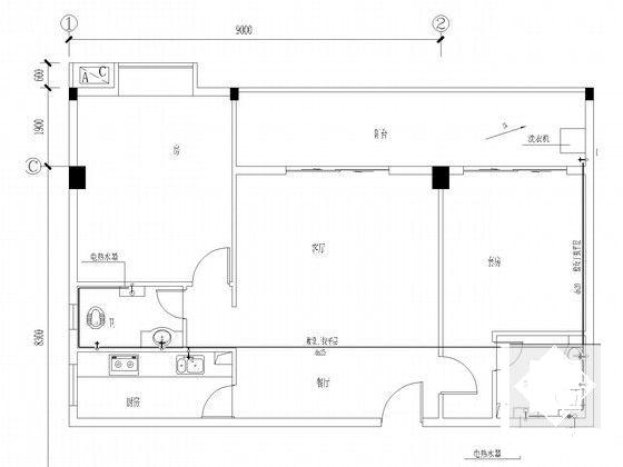 7层员工宿舍楼给排水CAD施工图纸(自动喷淋系统图) - 4